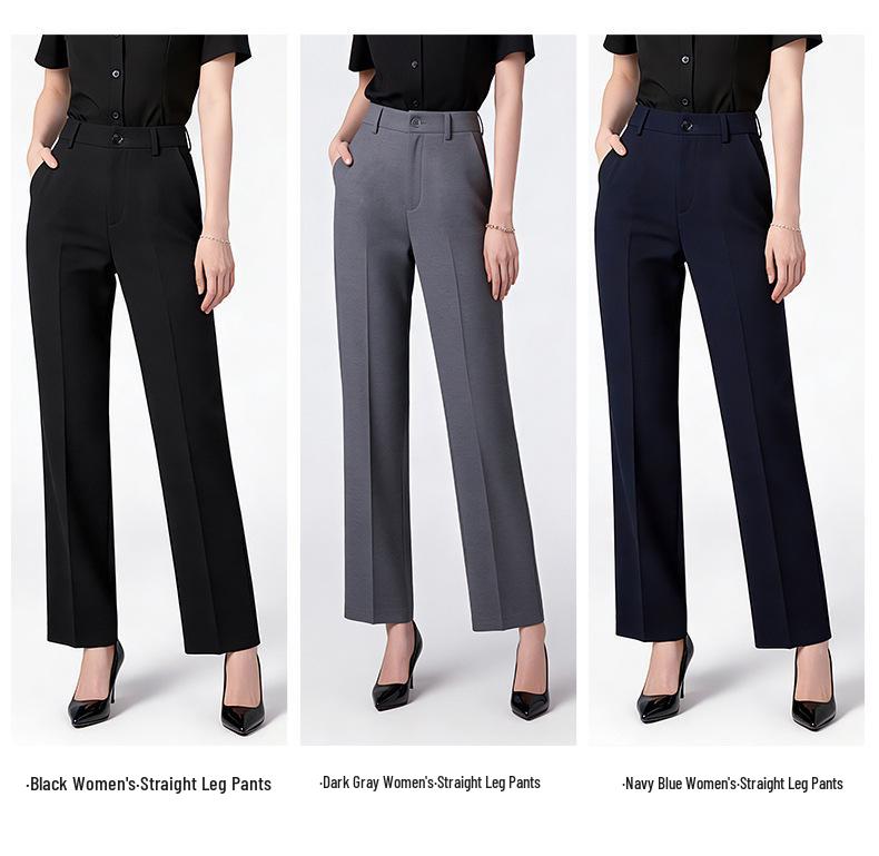 Негладящиеся серые брюки для костюма классического кроя Slim Straight Leg для мужчин и женщин – Идеальная официальная рабочая одежда для поездок на работу