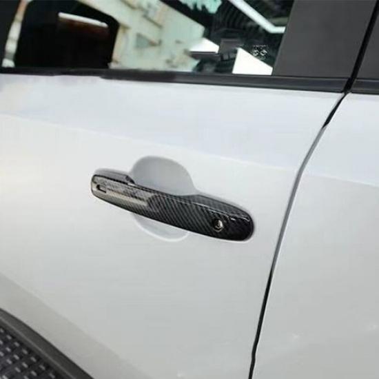 Carbon Fiber Style Outside Door Handle Cover For 2024+ Toyota Prado Land Cruiser