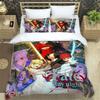 Fatestay Night HD Print Three Piece Bedding Set Fashion Article Boys Or Adults For Beds Quilt Covers Pillowcases Gift