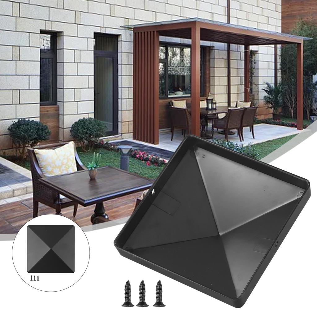 Пластиковый колпак на столб забора 4 дюйма Колпак для столба для защиты деревянного забора на открытом воздухе Садовые аксессуары для защиты столбов забора