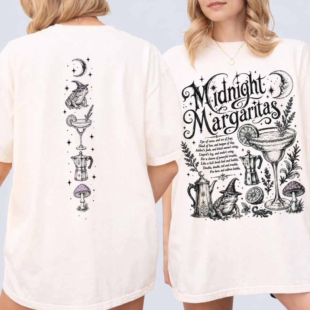 Vintage Midnight Margaritas Shirt Practical Magic Tee Retro Halloween Movie Shirt Girls Will Be Girls Spooky Season Gift