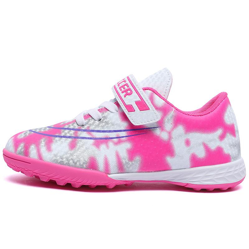 Broken Nail Football Shoes for Men and Women, Low-top Anti-collision Broken Nail Velcro Lace-free Grass Training Shoes