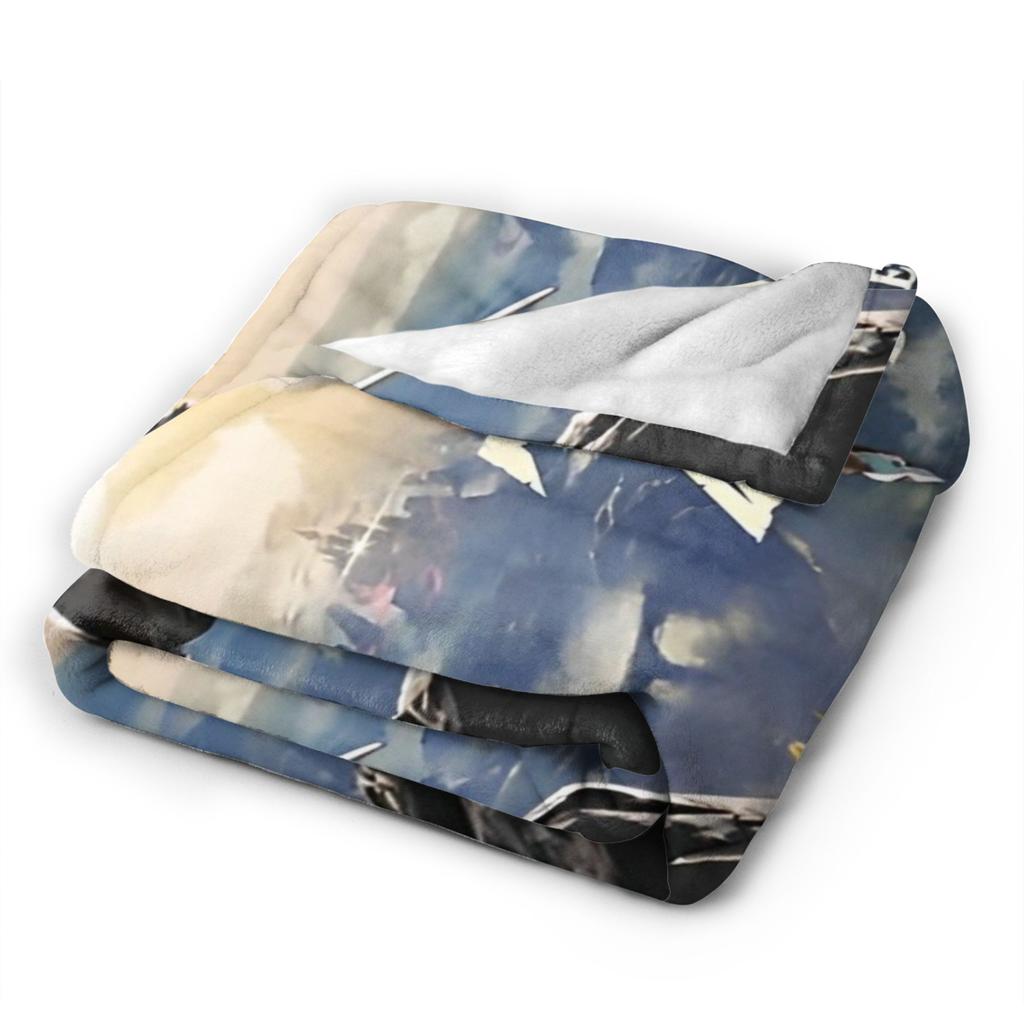 Game Z-Zeldas Cartoon Fleece Blankets Funny Throw Blanket for Home Hotel Sofa 150*125cm Rug Piece,