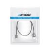 KEYSION 3 In 1 USB Cable for Mobile Phone Micro USB Type C Charger Cable for iPhone Fast Charging