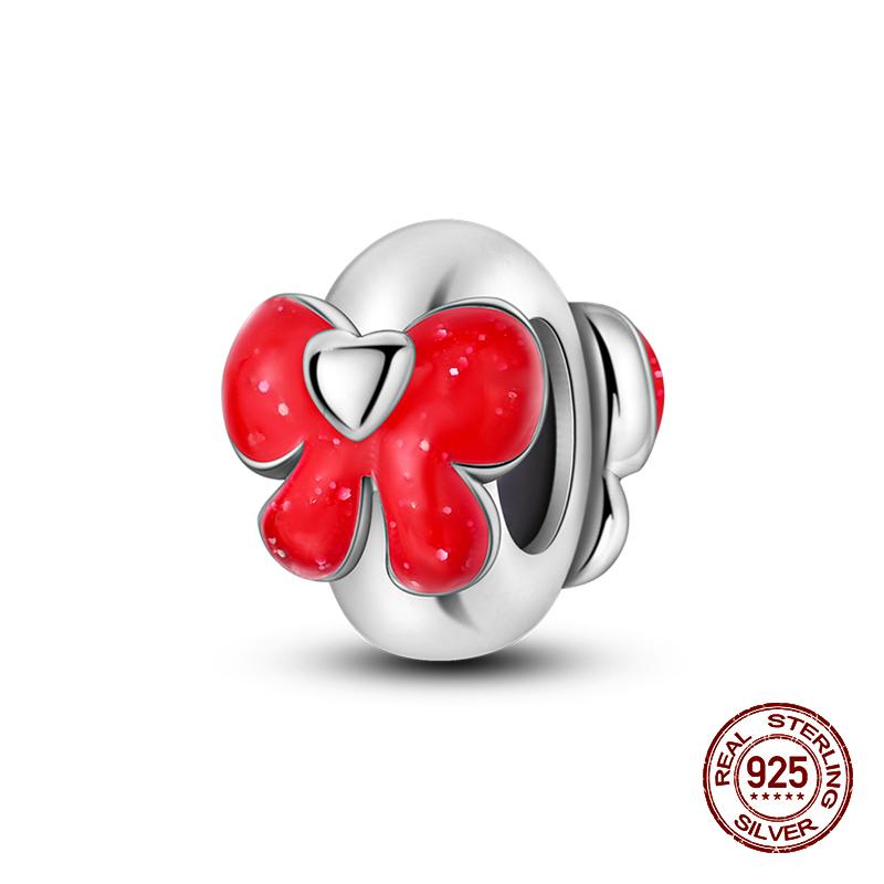 925 стерлингового серебра розового циркония бусины сердцебиение шармы подходят 925 оригинальные браслеты DIY ювелирные украшения подарки на день святого валентина