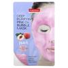 Deep Purifying Pink O2 Bubble Beauty Mask, Peach, 1 Sheet Mask, 0.88 Oz (25 G)