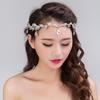 Korean Bridal Forehead Ornaments  Rhinestone Wedding Headdress Circle Crown Bridal Jewelry