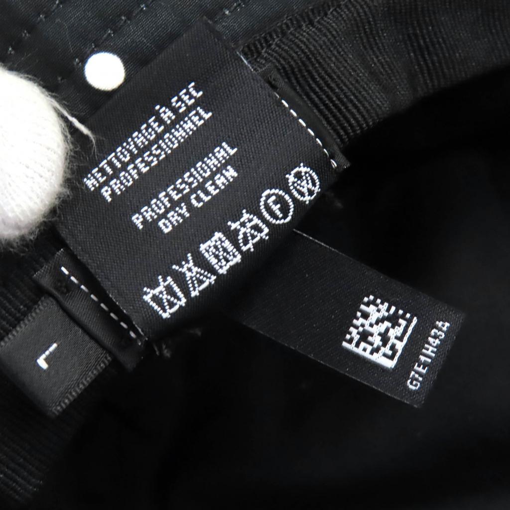 Отличная шляпа CHANEL вышитый логотип COCO Mark панама Черный Белый хлопок Женская L Б/у