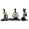 Resin Yoga Lady Showpiece For Home Decor & Office Decor (Set of 3),