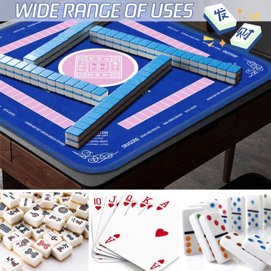 Настольный коврик для маджонга, покер, домино, маджонг, плитка, карточная настольная игра, противоскользящий шумоподавительный квадратный коврик для игры в маджонг
