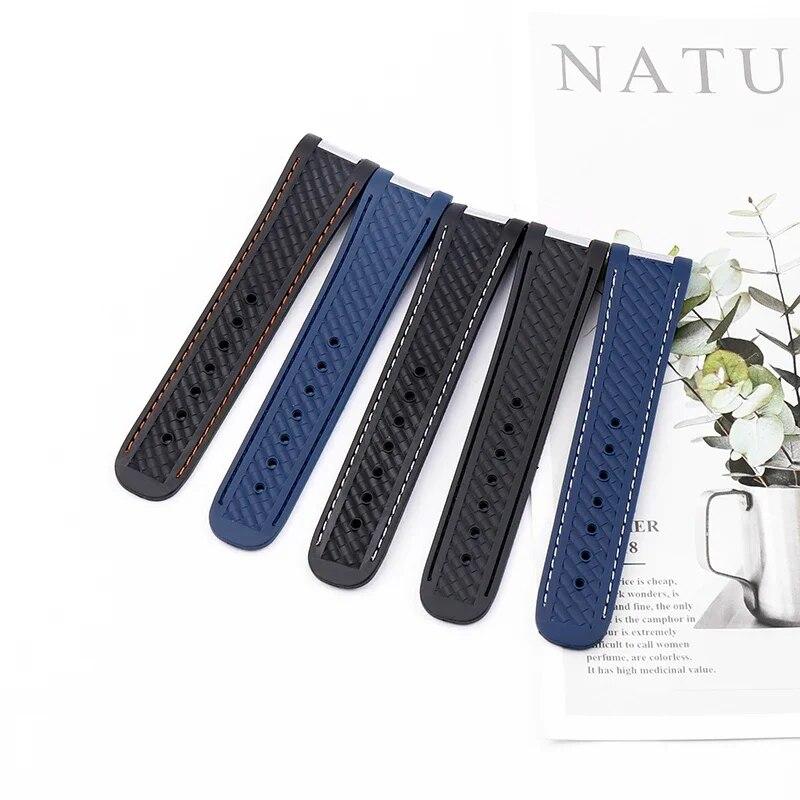 Silicone Strap for Omega Seahorse AT150 Rubber Strap Hornet Golf Men's and Women's Strap Watch Accessories