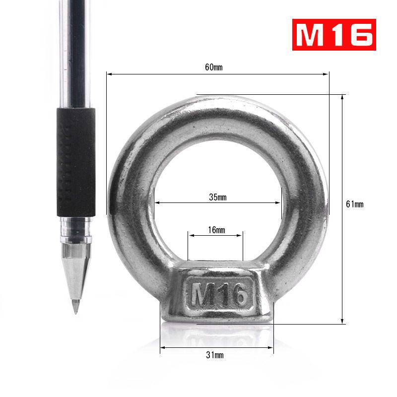 Винт-кольцо из нержавеющей стали для морского подъема - Рым-болт/Рым-гайка в форме кольца