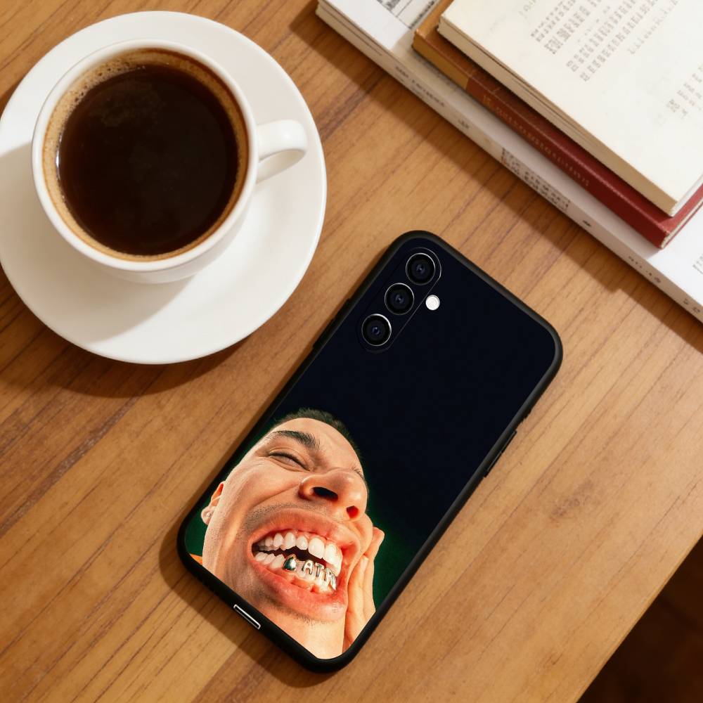 Rapper Nsqk Phone Case For Samsung Galaxy A73,A72,A71,A70,A53,A52,A51,Others Soft Black Cover