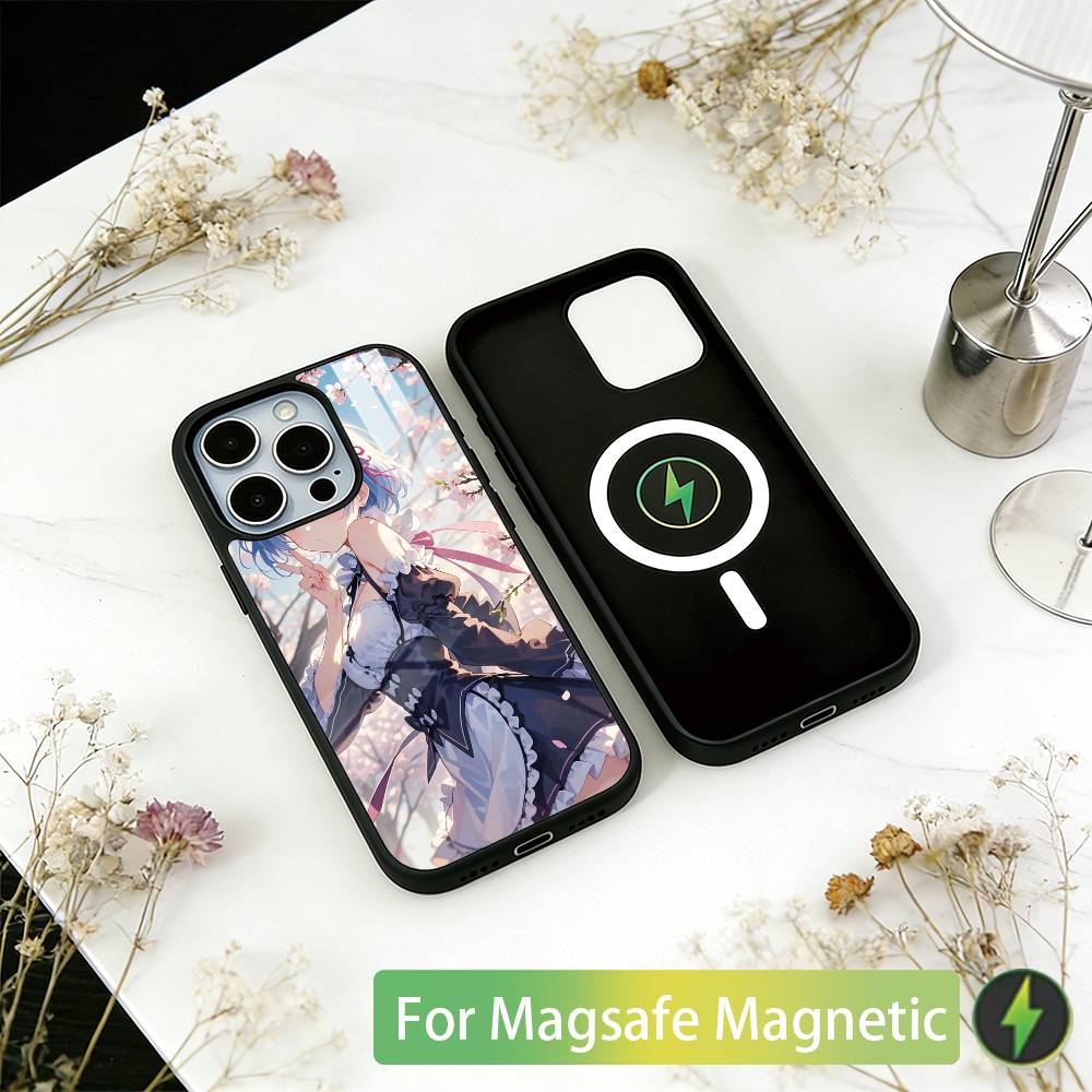 Чехол для телефона Rem R-Re Anime Z-Zero для iPhone 17, 16, 15, 14, 13, 12, 11 Plus, Pro, Магнитный, Для Magsafe, Беспроводная зарядка