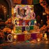 Wooden Day of Dead Ofrenda Box DIY Memorial Display Box Festive Mexican Dead Shadow Box  Home Decor