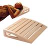 1pc Wooden Sauna Headrest Handmade Ergonomic Neck Pillow For Steam Room Relaxation Teens Women Men Home Spa Comfort Accessory
