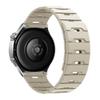 Scale Texture Two‑Tone Magnetic Silicone Watch Band 18/20/22mm Flat End Quick Release Strap for Huawei Samsung Xiaomi Garmin