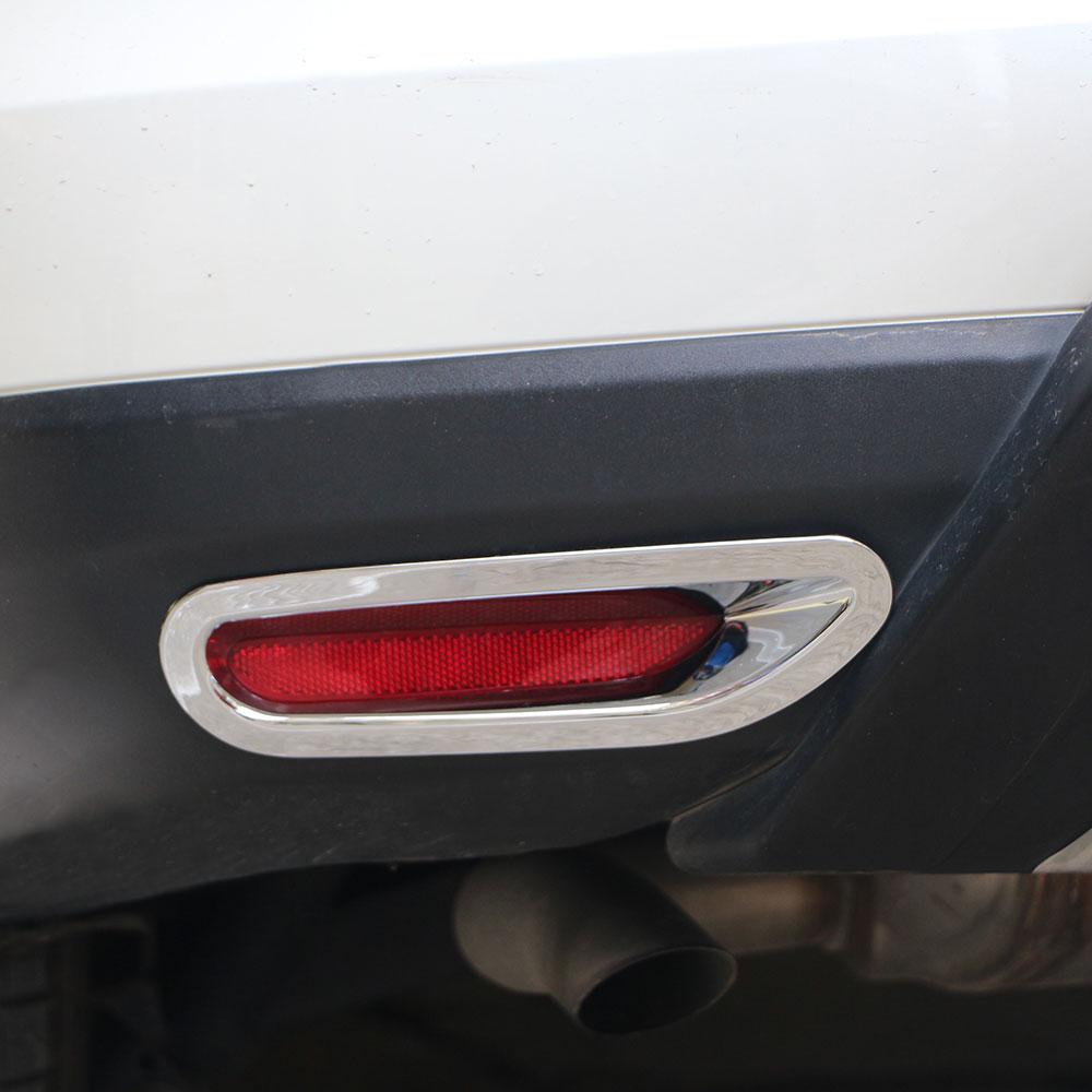 Для Nissan X-Trail X Trail T32 Rogue 2014 2015-2017 ABS Хром Задний Бампер Противотуманные Фары Аксессуары Рамка Крышка Накладка