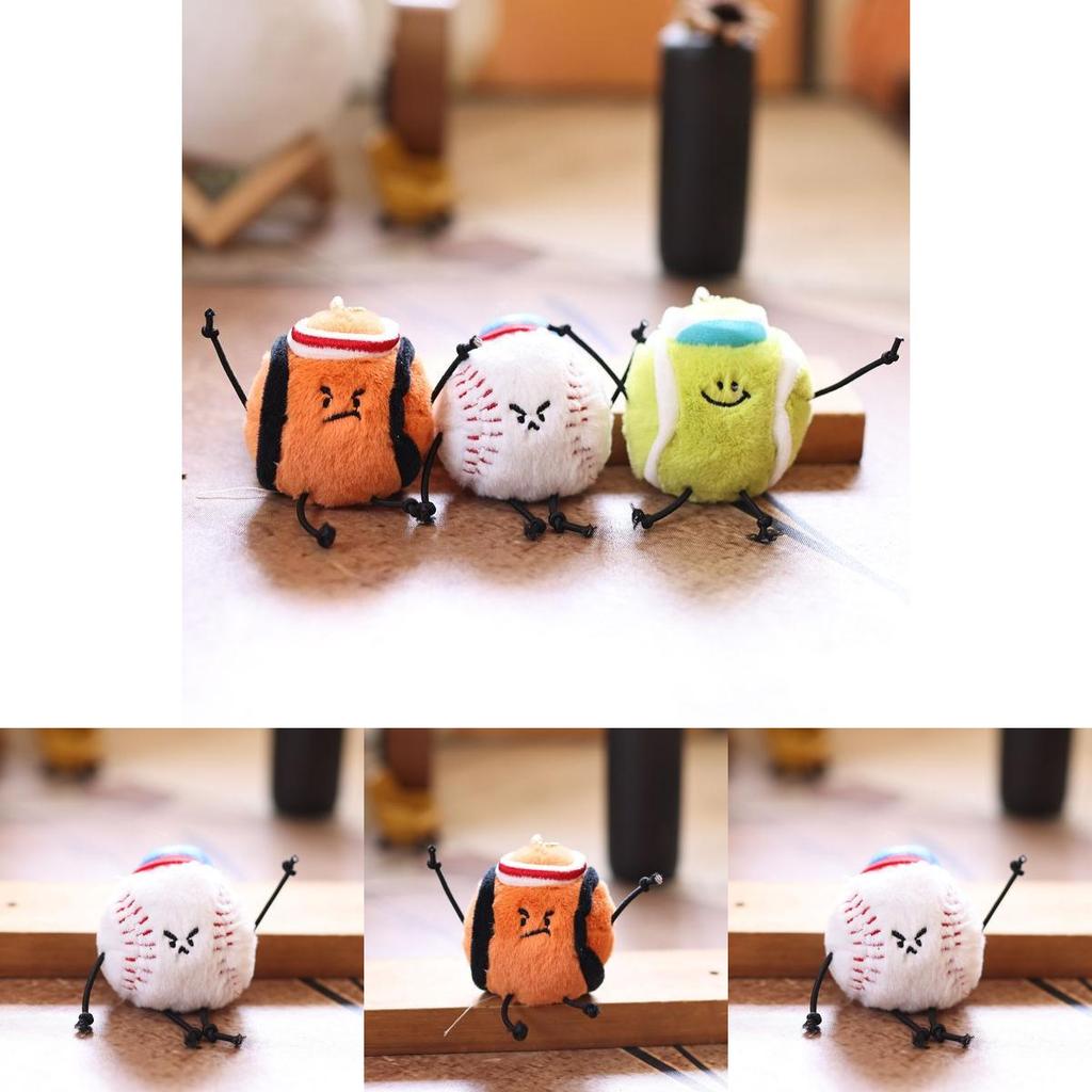 Плюшевый брелок для ключей в виде баскетбольного мяча с мягким коротким ворсом для спортивных фанатов и рюкзаков