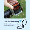 58mm Threaded Filter Adapter Ring for GoPro HERO13/12/11/10/9/8 Black, Aluminum Action Camera Mount Accessory