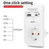 Timer Switch Timing Controller Socket 6-hours Countdown Automatic Shutdown with USB Type-C Fast Charging Ports 230V EU Plug