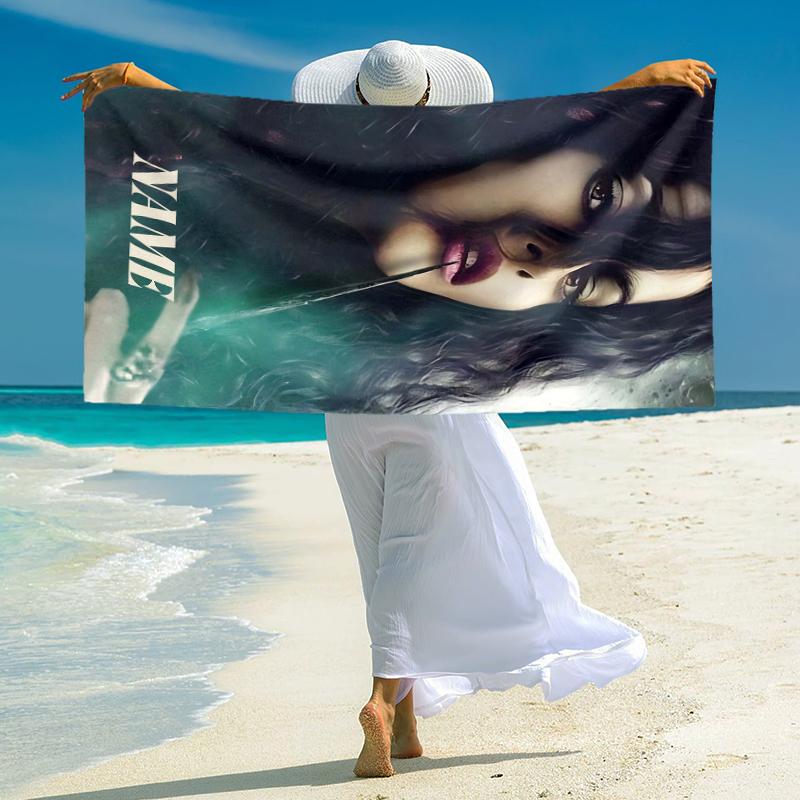 Personalized Hairy Pawter Magic Night Beach Towel Microfiber Beach Towel Thin Absorbent for Beach Swimming Yoga Bath Sports. 0910389