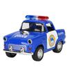 1/38 Alloy Car Model Q Edition Retro Mini Diecasts & Toy Police Vehicles Simulation Small Car Toys Collection Children's Gifts