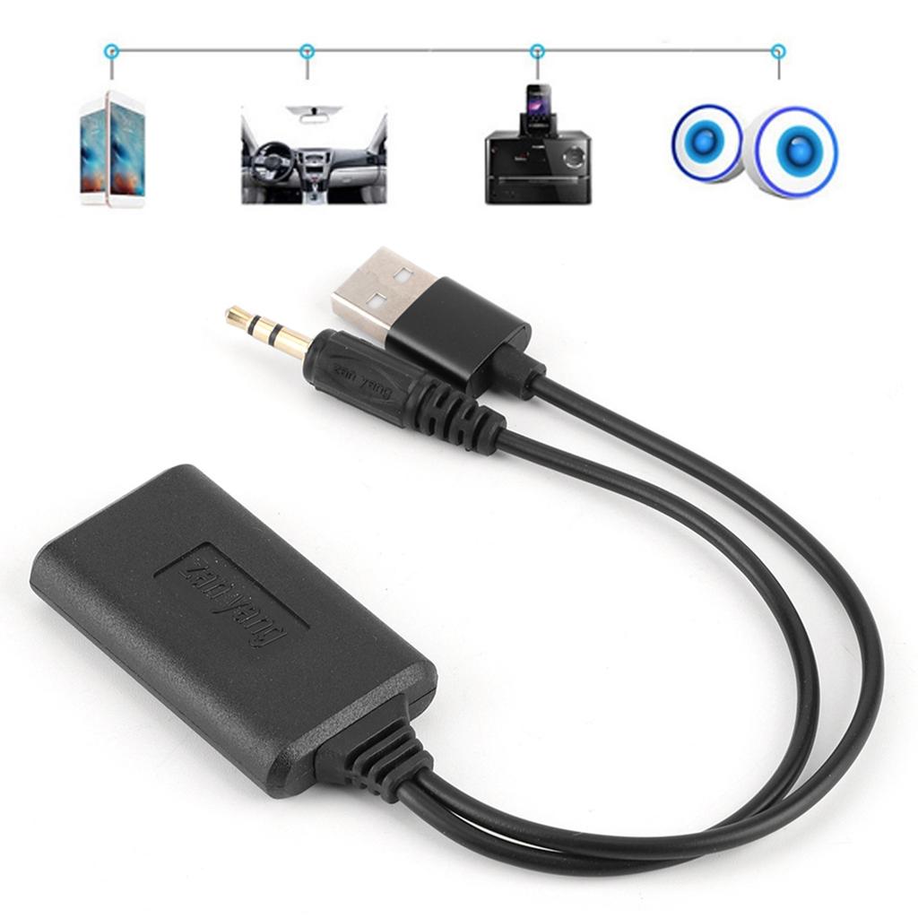 3.5mm0.14in Car AUX Audio Cable Wireless Bluetooth Receiver Adapter HIFI Stereo Music Auto