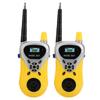 2pcs Kids Walkie Talkie Two Way Long Range Children Pretend Play Kid Toys Gift Present (Yellow)