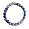 Bohemia Stylish Beading Bracelet With Colorful Natural Stone Beads, Unisex Natural Stone Elastic Bracelet, Perfect Gift For Her/Him