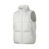 Men's Li-Ning Outdoor Counterflow Down Vests Unisex Calm Gray Stand Collar Moderate