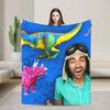 Danny Go Cartoon Blankets Quality Warm  Throw Blanket Winter Airplane Travel Couch Chair Fluffy Bedspread