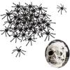 Halloween Decorations - Plastic Spider - 100 PCS - Realistic - Indoor Use