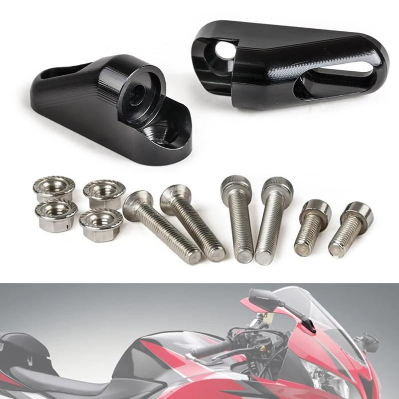 Адаптеры крепления боковых зеркал заднего вида для мотоцикла Honda CBR600RR 2009-2016 CBR600F 2011-2015 CBR125R/250R 2011-2014