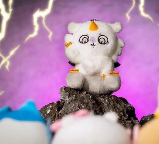 Плюшевый брелок с кроликом Хачиварэ и летающим милым мягким аниме, неофициальный [WQSUUHENGA] Белка, Маскот, Прибл.. 12см, Животное, Мерч,