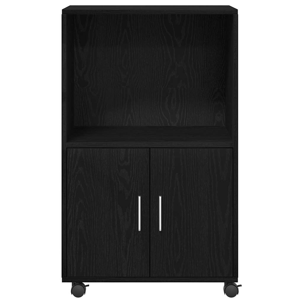 Cabinet in Black Oak Look 55 x 40 x 82 cm