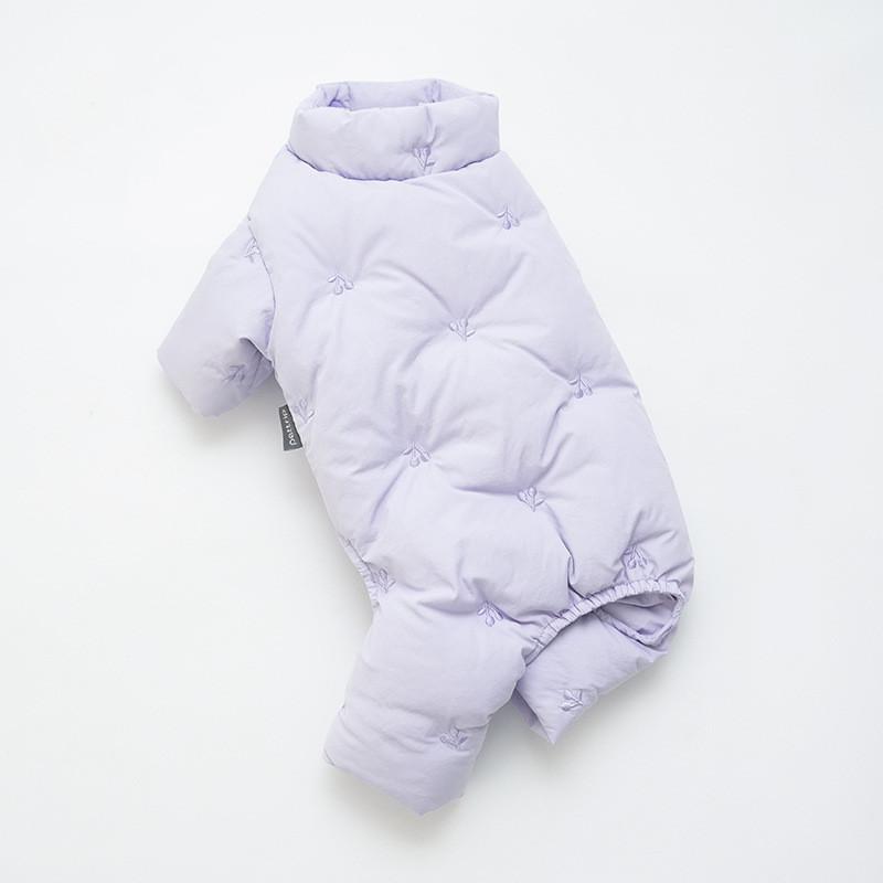 Winter Dog Clothes Jumpsuit 90% White Duck Down Coat Jacket Puppy Pomeranian Bichon Poodle Schnauzer Pet Clothing Apparel Outfit