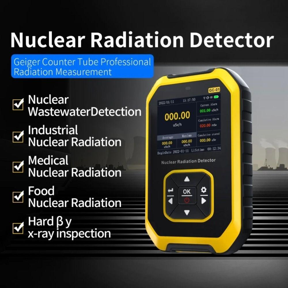 LCD Display X-ray Radioactivity Tester High Sensitivity Portable Geiger Counter  Daily Life