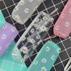 1 шт. Kawaii прозрачный пенал с изображением ромашки, подарок, Estuches, школьный пенал, пенал, сумка для карандашей, школьные принадлежности, канцелярские принадлежности