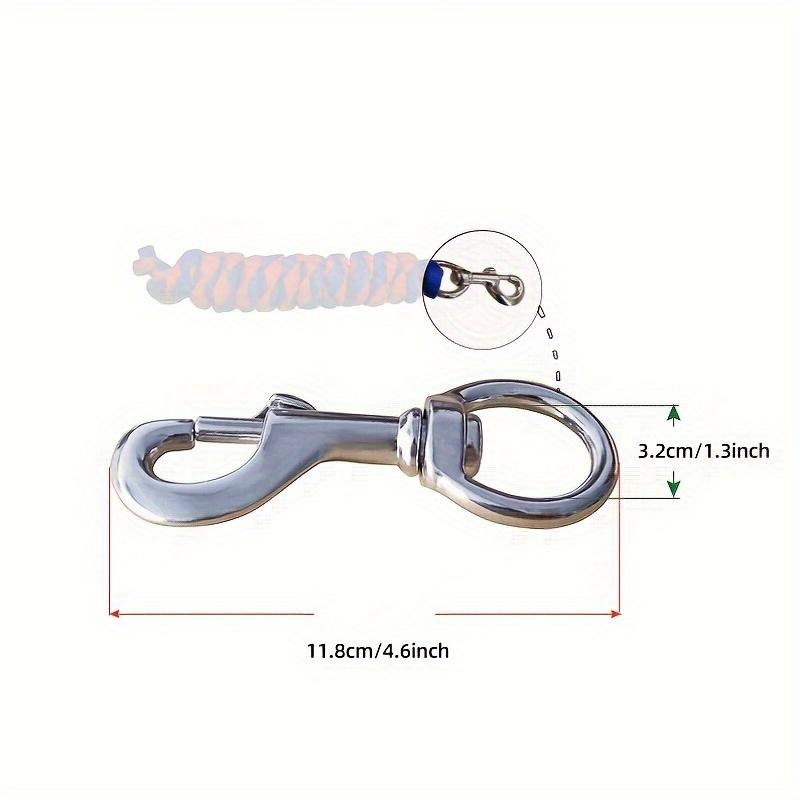 Сверхпрочный хлопковый чомбур Baisher длиной 118 дюймов для лошадей - Мягкий, неэлектрический, плетеный из трех прядей со сплавным крюком - Идеально подходит для