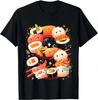 Sushi Dragon Roll Japanese Food Kawaii Dragon Anime Sushi T-Shirt Unisex Custom Printed Shirts Streetwear Tops