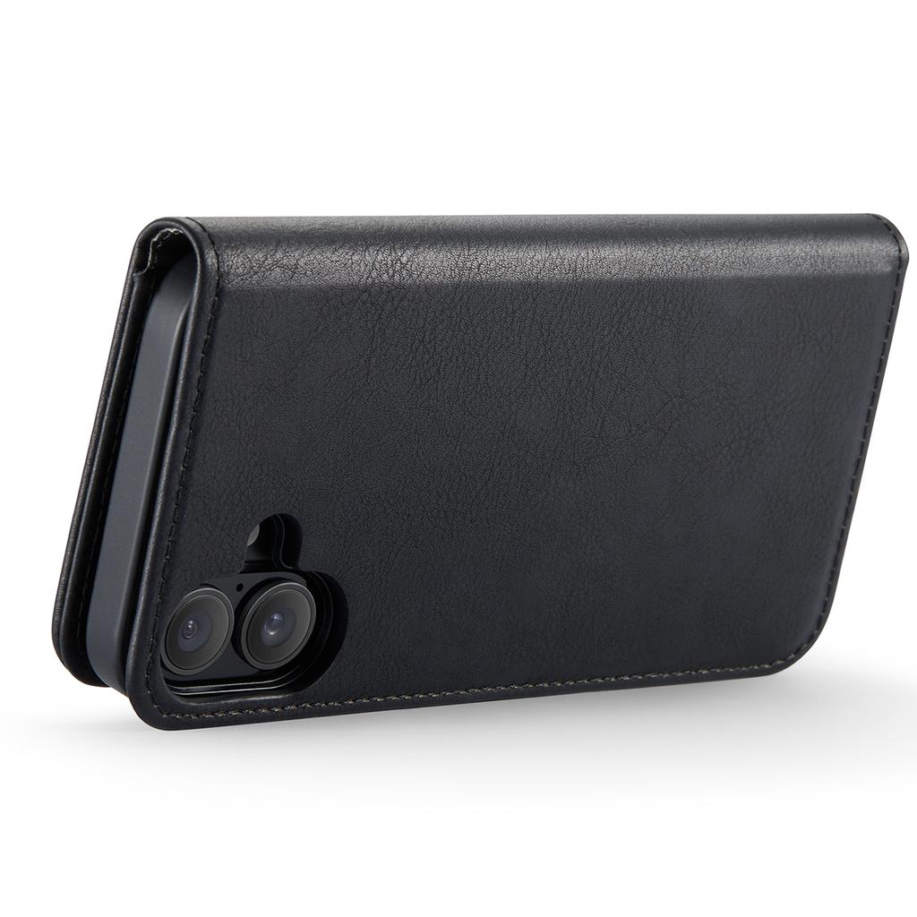 DG.MING для iPhone 16 Plus Чехол-книжка из разделенной кожи, съемный