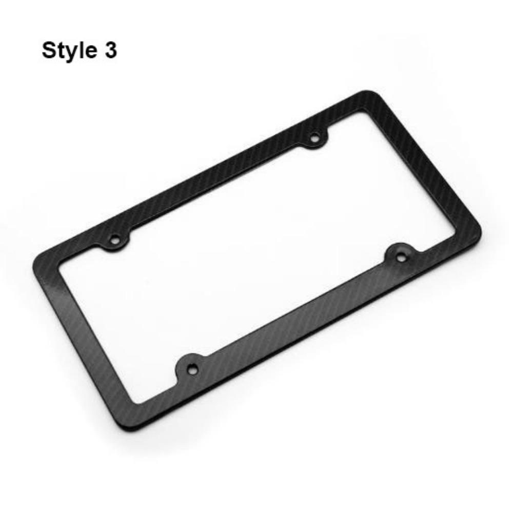 Алюминиевый сплав Держатель номерного знака Американский стиль Черная рамка для номерного знака 2 отверстия/4 отверстия Разные стили