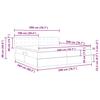 Storage Bed with Mattress Cream 200 x 200 cm Particleboard