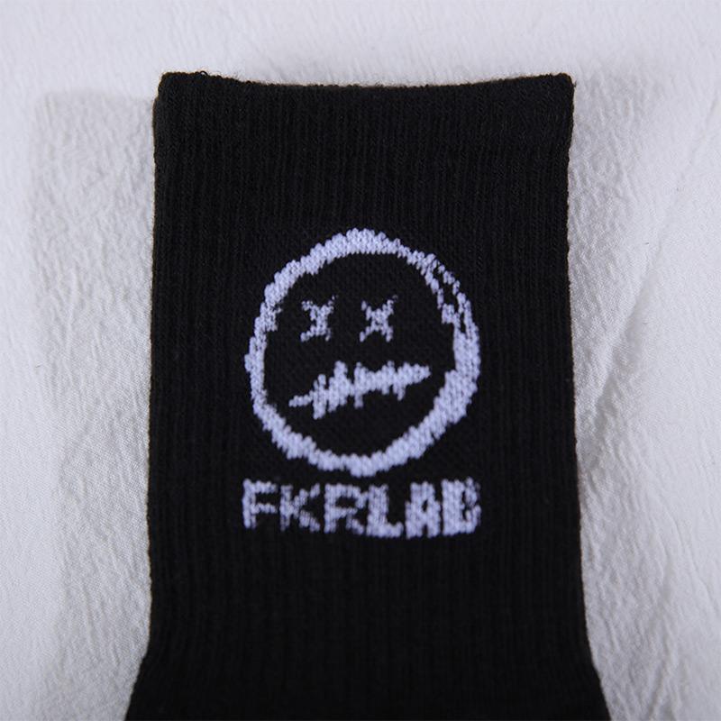 CHRLEISURE 4 пары/набор Носки с длинным паголенком Мужские черно-белые носки Тренд Мультяшные носки с длинным паголенком Удобные Дышащие Парные носки