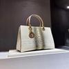 Luxurious Crocodile Pattern Genuine Leather Tote Bag - Women's 2024 Fashion Shoulder and Crossbody Style