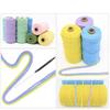 4 мм Водонепроницаемый Горячая Распродажа Цветная Шпагат для Поделок Сатиновый Шнур Крученый Шнур Натуральная Хлопковая Веревка для Макраме для Сумок и Обуви