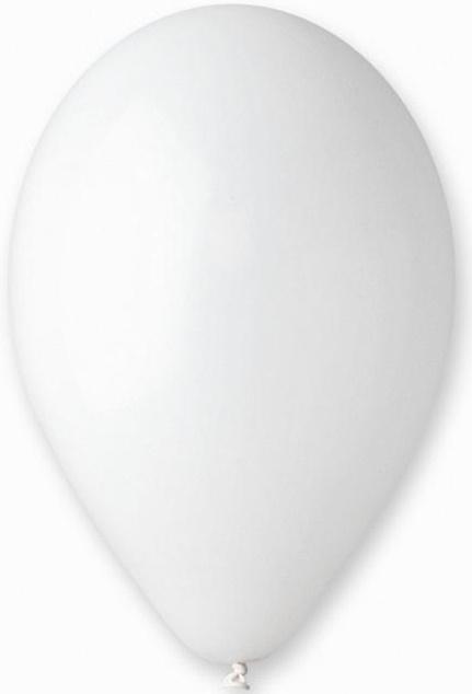Balony G120 Pastel 13 - Białe 01/ 50 Szt