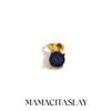 MamacitaSlay Серьги-подвески, Кольца, Браслеты из нержавеющей стали с круглыми камнями по знаку зодиака, Аксессуары для DIY, Женские Ретро Водонепроницаемые Украшения