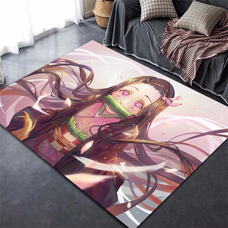 Devil's Blade аниме Demon Slayer Kimetsu ковер с 3D принтом домашний декор мягкий коврик для спальни детские игровые ковры для ползания для гостиной